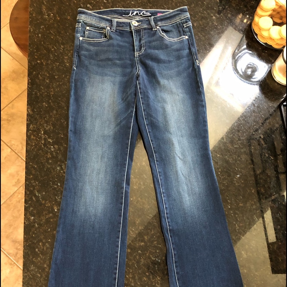 Denim boot leg jeans